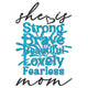 Inspirational Mother Quote Embroidery Design, She Is Strong Mom Machine Embroidery, Instant Download