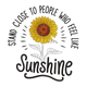 Inspirational Sunflower Embroidery Design, Machine Embroidery Pattern, Instant Download