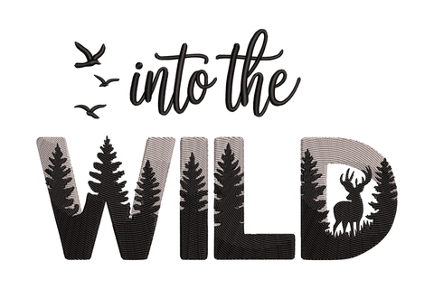 Into The Wild Embroidery Design