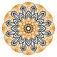 Intricate Mandala Floral Embroidery Design, Instant Download