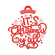 It's Christmas Y'all Embroidery Design, Instant Download