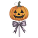 Jack O Lantern Lollipop Embroidery Design, Halloween Pumpkin Machine Embroidery Pattern, Instant Download