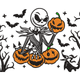 Jack Skellington Halloween Embroidery Design, Instant Download