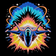 Jet Fighter Explosion Embroidery Design, Instant Download