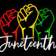 Juneteenth Raised Fists Embroidery Design, Instant Download