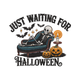 Just Waiting for Halloween Embroidery Design, Pattern