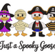 Just a Spooky Goose Embroidery Design, Halloween Costume Geese Pattern, Instant Download