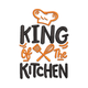 King of the Kitchen Embroidery Design, Instant Download