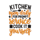 Kitchen Open Daily for Prompt Service Embroidery Design, Instant Download
