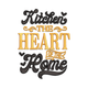 Kitchen the Heart of the Home Embroidery Design, Instant Download
