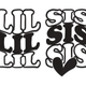 Lil Sis Word Art Embroidery Design, Instant Download