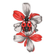 Ladybug Flower Embroidery Design, Instant Download