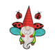 Ladybug Gnome Embroidery Design, Instant Download