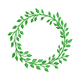 Leaf Wreath Embroidery Design V2, Instant Download