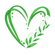 Leafy Green Heart Frame Embroidery Design, Instant Download