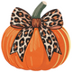 Leopard Bow Pumpkin, Machine Embroidery Pattern, Instant Download