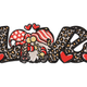 Leopard Love Gnome Valentine Embroidery Design, Instant Download