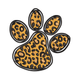 Leopard Paw Print Embroidery Design, Instant Download