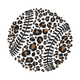 Leopard Print Baseball Embroidery Design, Instant Download