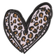 Leopard Print Heart Embroidery Design V2, Instant Download