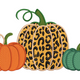 Leopard Print Pumpkin Trio Embroidery Design, Fall Halloween Machine Embroidery Pattern, Instant Download