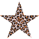 Leopard Print Star Embroidery Design, Instant Download