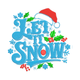 Let It Snow Holiday Embroidery Design, Instant Download