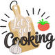 Let's Get Cooking Embroidery Design, Instant Download