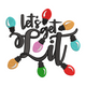 Let's Get Lit Festive Christmas Lights Embroidery Design, Instant Download