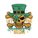 Let the Shenanigans Begin Skull Embroidery Design, Instant Download