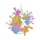 Light Bulb Splash Embroidery Design, Creative Machine Embroidery Pattern, Instant Download