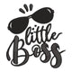 Little Boss Embroidery Design, Kids Attitude Quote, Instant Download
