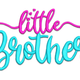 Little Brother Embroidery Design, Instant Download