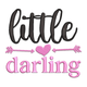Little Darling Embroidery Design, Instant Download