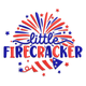 Little Firecracker Embroidery Design, Instant Download