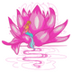 Lotus Mermaid Embroidery Design, Instant Download