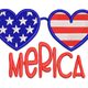 Love America Embroidery Design, Instant Download