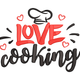 Love Cooking Embroidery Design, Instant Download