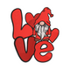 Love Gnome Valentine Embroidery Design, Valentine Gnome Pattern