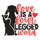Love Is a Four-Legged Word Embroidery Design, Instant Download