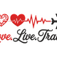 Love Live Travel Embroidery Design, Instant Download