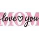 Love You Mom Embroidery Design, Mother's Day Pattern, Machine Embroidery Pattern, Instant Download