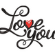 Love You Script Embroidery Design, Quote Machine Embroidery Pattern, Instant Download