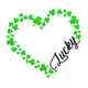 Lucky Shamrock Heart Frame Embroidery Design, Instant Download