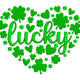 Lucky Shamrock Heart Embroidery Design, St Patricks Day Machine Embroidery Pattern V2, Instant