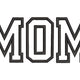 MOM Varsity Letter Embroidery Design, Instant Download