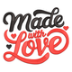 Made With Love Valentine Embroidery Design, Instant Download