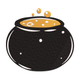 Magic Potion Cauldron Embroidery Design, Instant Download