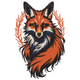 Majestic Red Fox Portrait Embroidery Design, Instant Download
