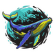 Majestic Whale Embroidery Design, Instant Download